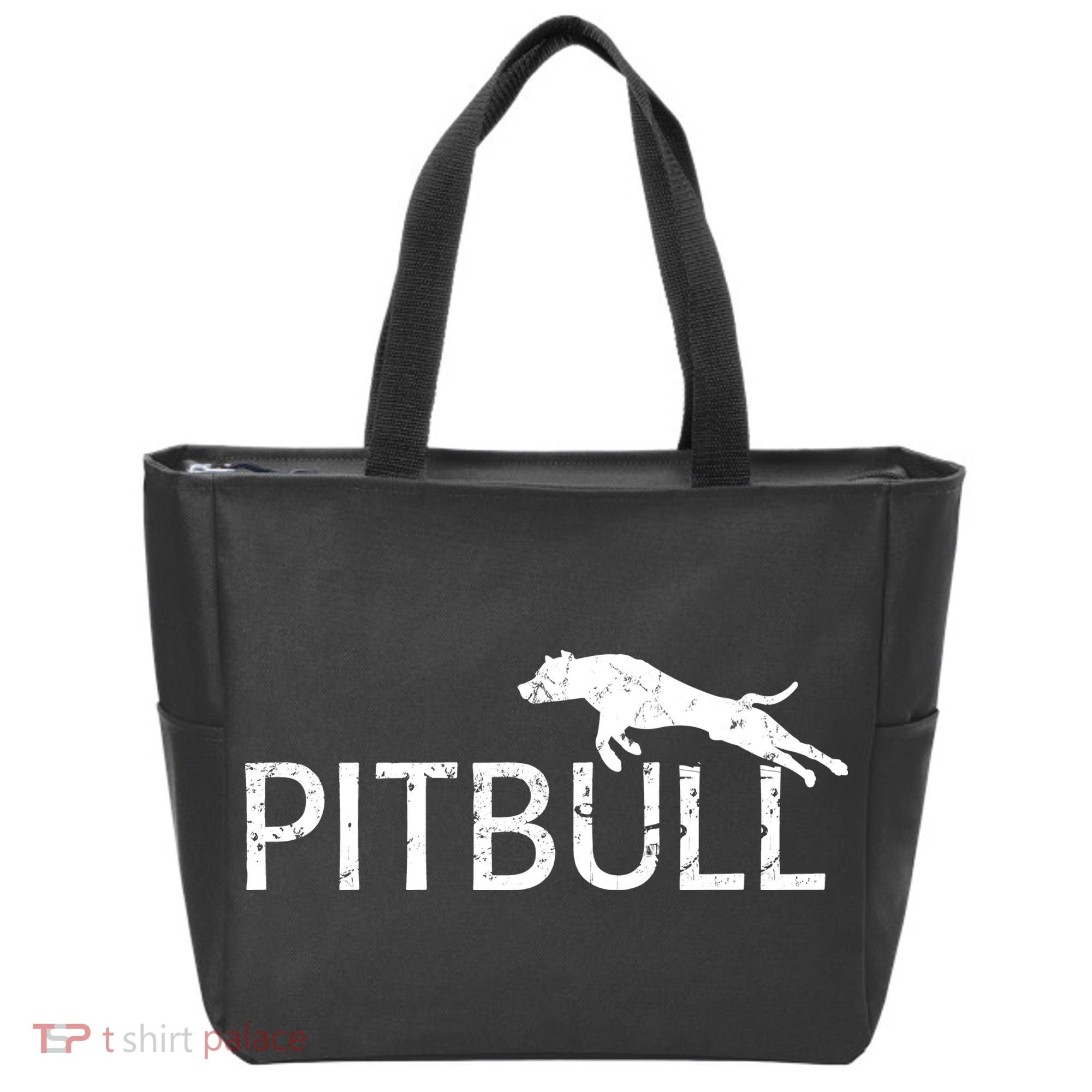 Pitbull Dog Logo Tote Bag