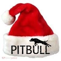 Pitbull Dog Logo Santa Hat thumb 0