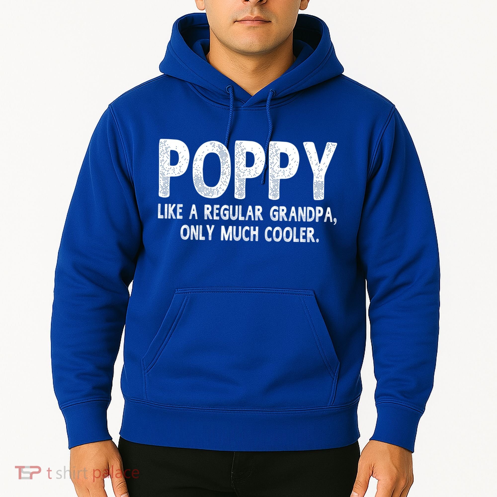 Poppy Definition Like Regular Grandpa Only Cooler Funny Gift Hoodie