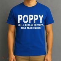 Poppy Definition Like Regular Grandpa Only Cooler Funny Gift T-Shirt thumb 3
