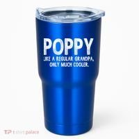 Poppy Definition Like Regular Grandpa Only Cooler Funny Gift Tumbler thumb 0
