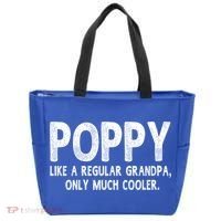 Poppy Definition Like Regular Grandpa Only Cooler Funny Gift Tote Bag thumb 0