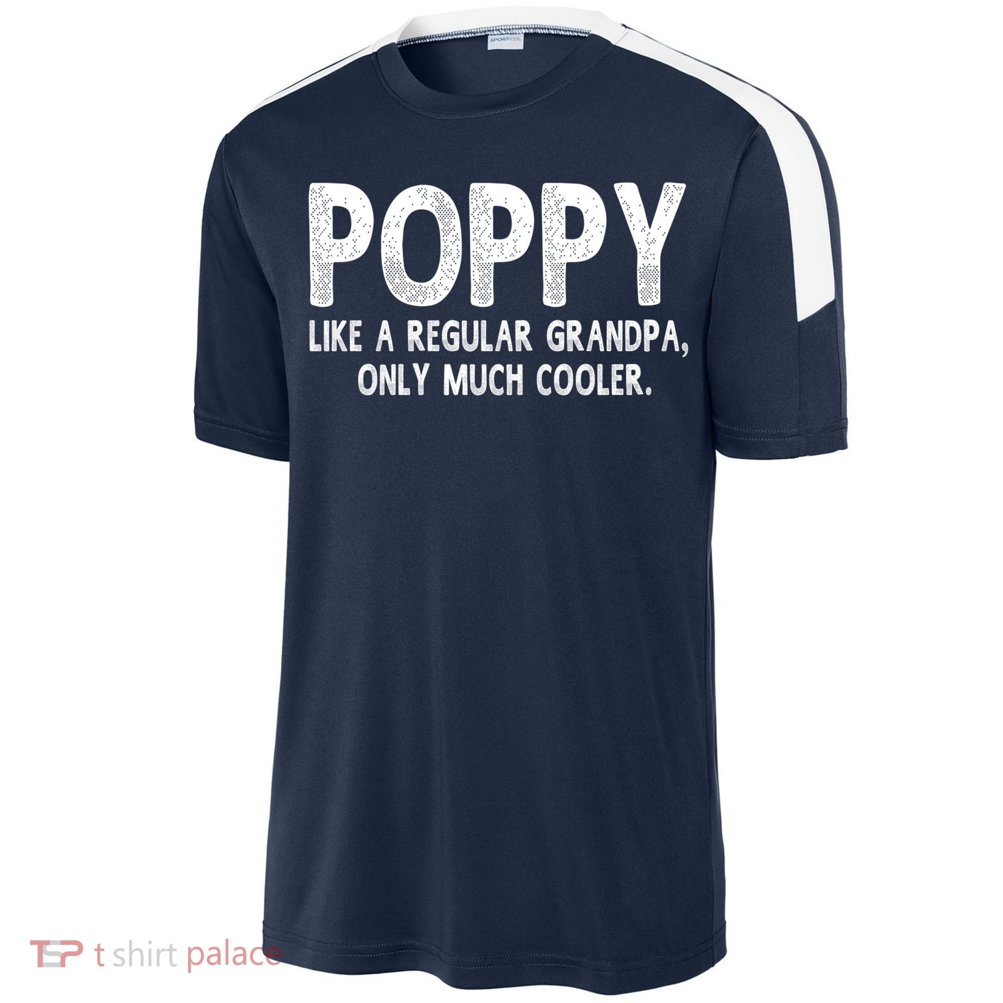 Poppy Definition Like Regular Grandpa Only Cooler Funny Gift Sport-Tek Competitor United Soccer Jersey
