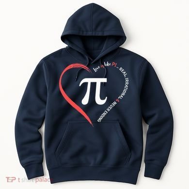 Pi Day Love Is Like Pi Valentines Math Teacher Hoodie