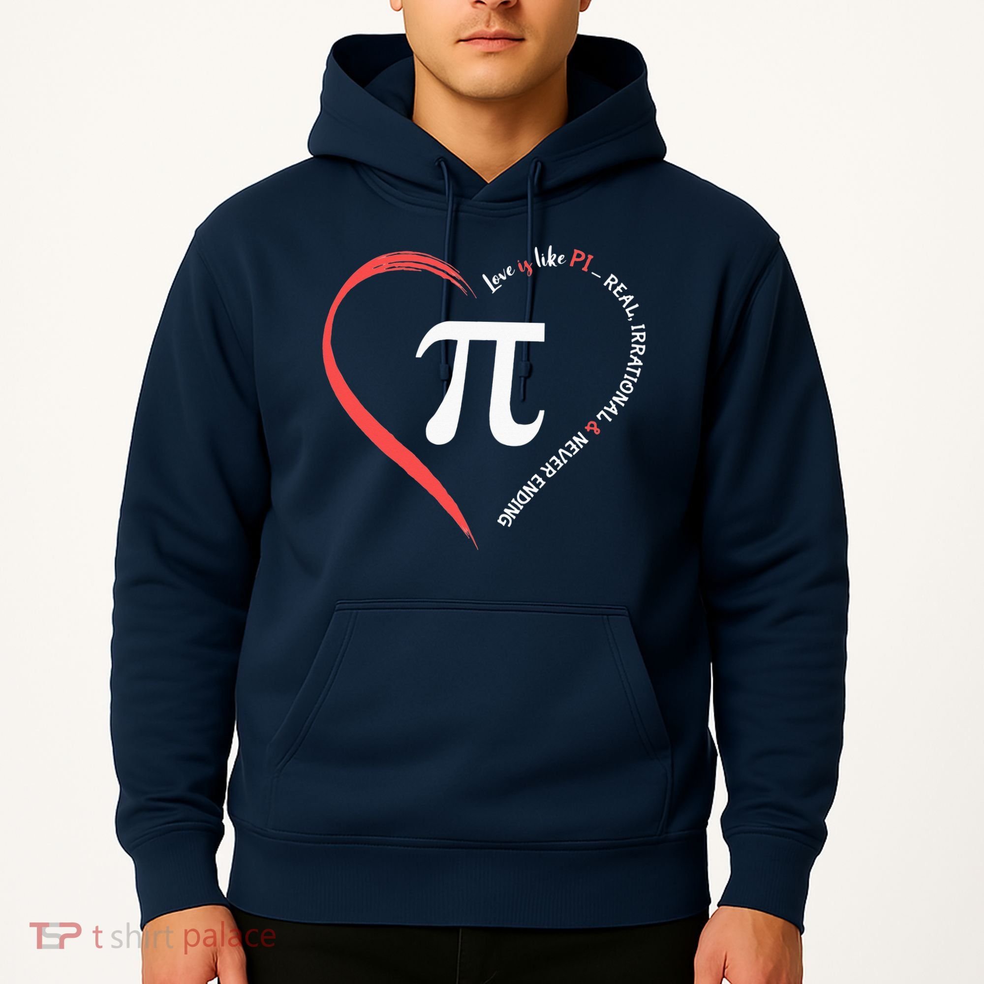 Pi Day Love Is Like Pi Valentines Math Teacher Hoodie