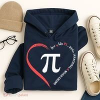 Pi Day Love Is Like Pi Valentines Math Teacher Hoodie thumb 4