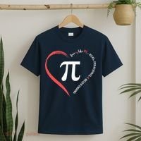 Pi Day Love Is Like Pi Valentines Math Teacher T-Shirt thumb 2