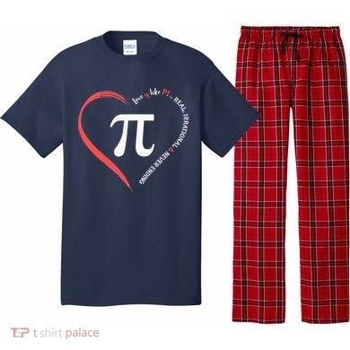Pi Day Love Is Like Pi Valentines Math Teacher Pajama Set