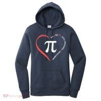 Pi Day Love Is Like Pi Valentines Math Teacher Women's Hoodie thumb 0