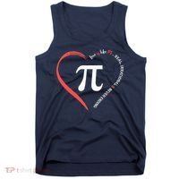 Pi Day Love Is Like Pi Valentines Math Teacher Tank Top thumb 0