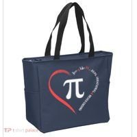 Pi Day Love Is Like Pi Valentines Math Teacher Tote Bag thumb 2