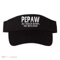 Pepaw Definition Like Regular Grandpa Only Cooler Funny Visor thumb 0