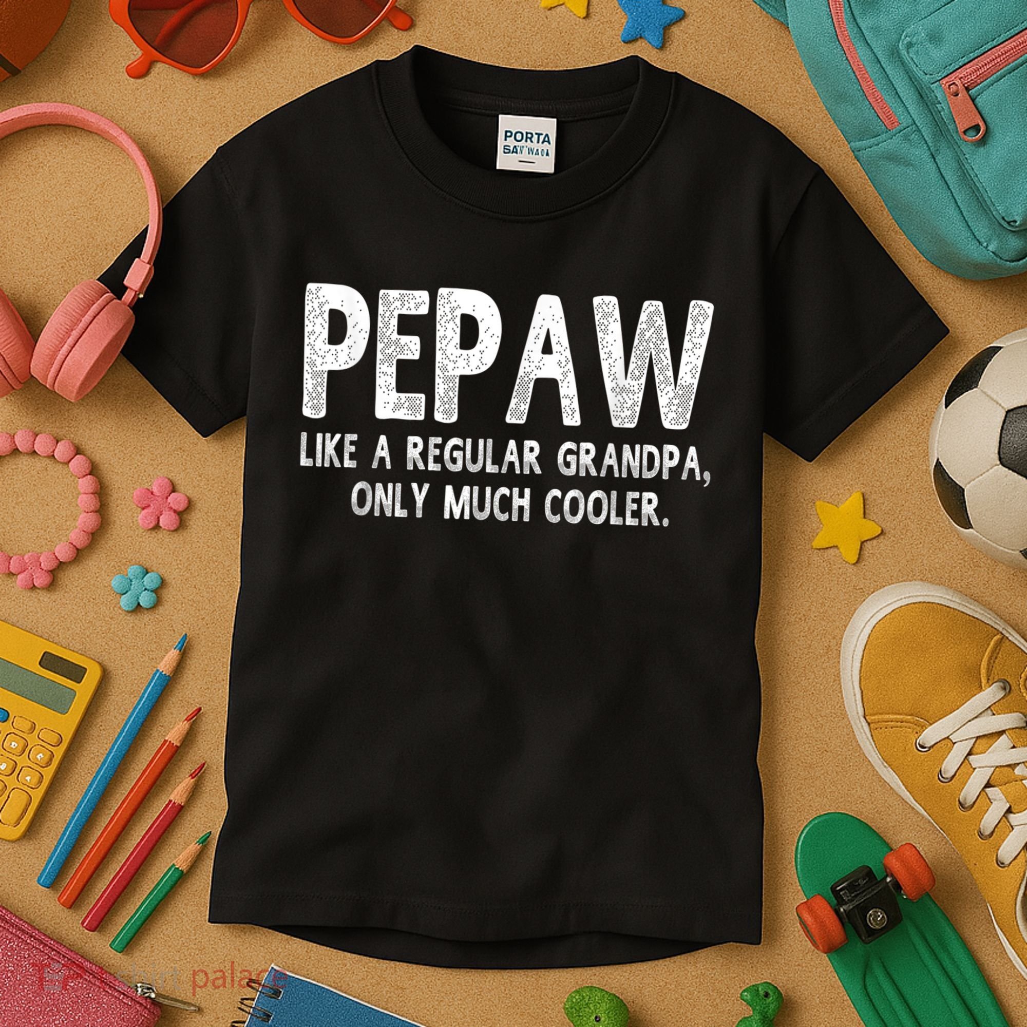 Pepaw Definition Like Regular Grandpa Only Cooler Funny Kids T-Shirt