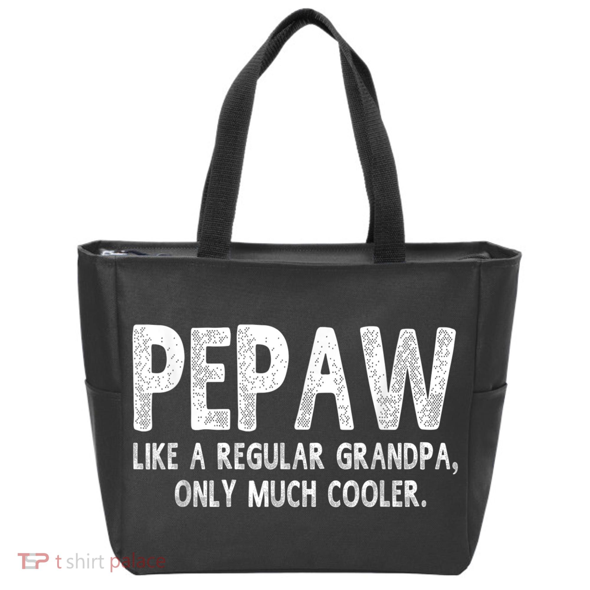 Pepaw Definition Like Regular Grandpa Only Cooler Funny Tote Bag