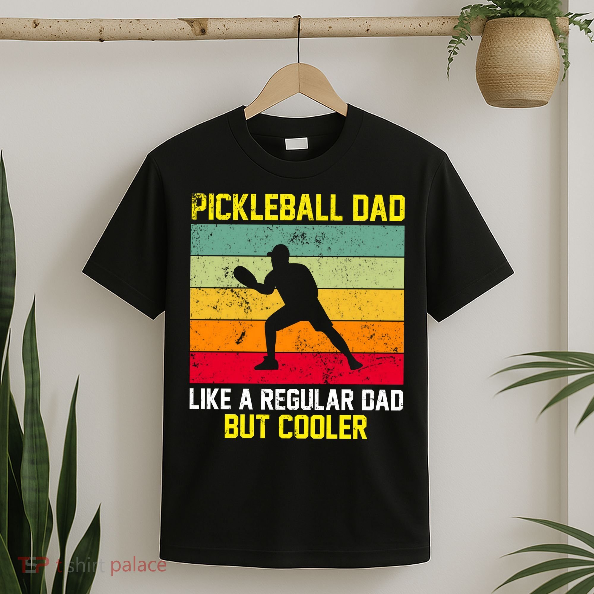 Pickleball Dad Like A Regular Dad But Cooler Vintage Retro T-Shirt