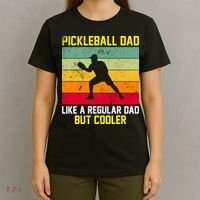 Pickleball Dad Like A Regular Dad But Cooler Vintage Retro T-Shirt thumb 4