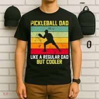 Pickleball Dad Like A Regular Dad But Cooler Vintage Retro T-Shirt thumb 6