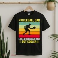 Pickleball Dad Like A Regular Dad But Cooler Vintage Retro T-Shirt thumb 2