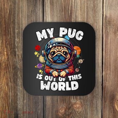 Pug Dog Lover Designs Pug Vintage Coaster