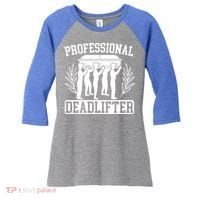 Professional Deadlifter Last Responder Mortician Funeral Cool Gift Women's Tri-Blend 3/4-Sleeve Raglan Shirt thumb 0