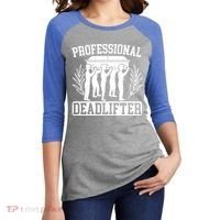 Professional Deadlifter Last Responder Mortician Funeral Cool Gift Women's Tri-Blend 3/4-Sleeve Raglan Shirt thumb 2