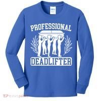 Professional Deadlifter Last Responder Mortician Funeral Cool Gift Kids Long Sleeve Shirt thumb 0