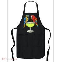 Parrots Drinking Margarita Hawaiian Vacation Beach Party Apron thumb 0