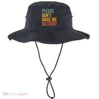 Please DonT Make Me Do Stuff Funny For Lazy Nager Gifts Bucket Hat thumb 0