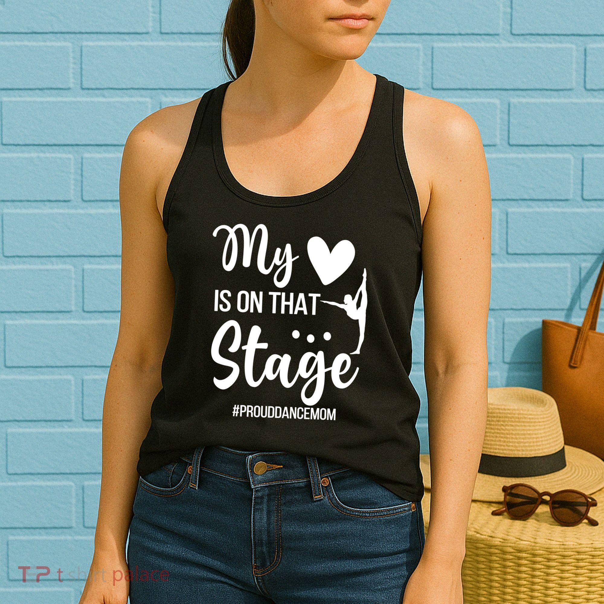 Proud Dance Mom Dance Mother Of A Dancer Mama Funny Gift Women's Tank Top