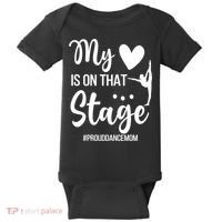 Proud Dance Mom Dance Mother Of A Dancer Mama Funny Gift Baby Bodysuit thumb 0
