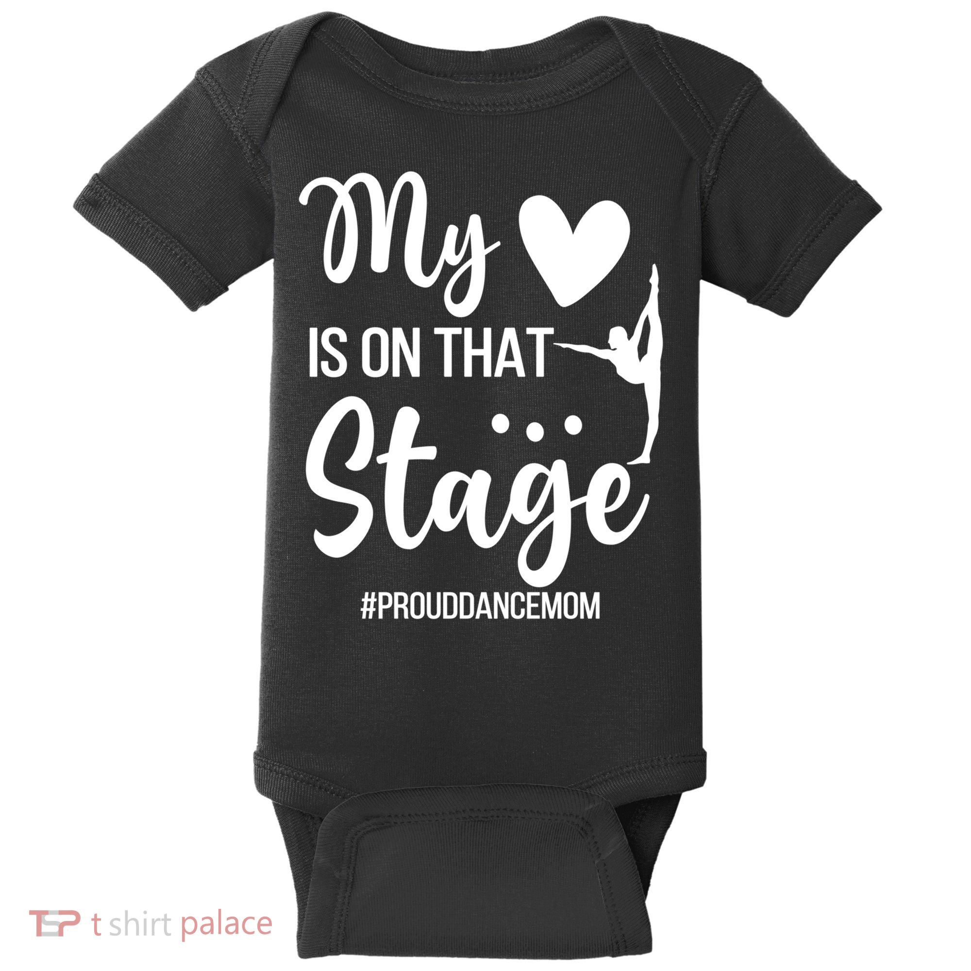 Proud Dance Mom Dance Mother Of A Dancer Mama Funny Gift Baby Bodysuit