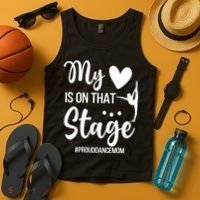 Proud Dance Mom Dance Mother Of A Dancer Mama Funny Gift Tank Top thumb 4