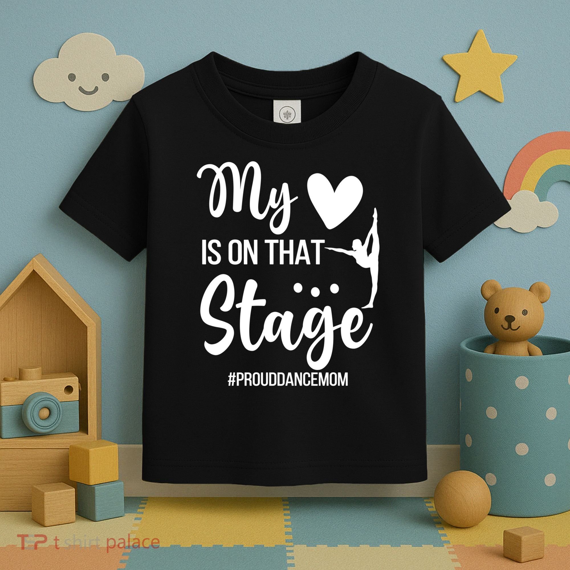 Proud Dance Mom Dance Mother Of A Dancer Mama Funny Gift Toddler T-Shirt