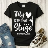 Proud Dance Mom Dance Mother Of A Dancer Mama Funny Gift Women's T-Shirt thumb 3