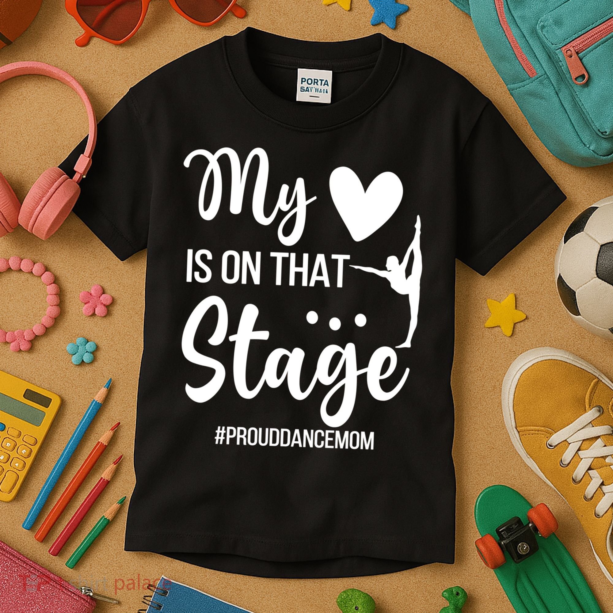Proud Dance Mom Dance Mother Of A Dancer Mama Funny Gift Kids T-Shirt