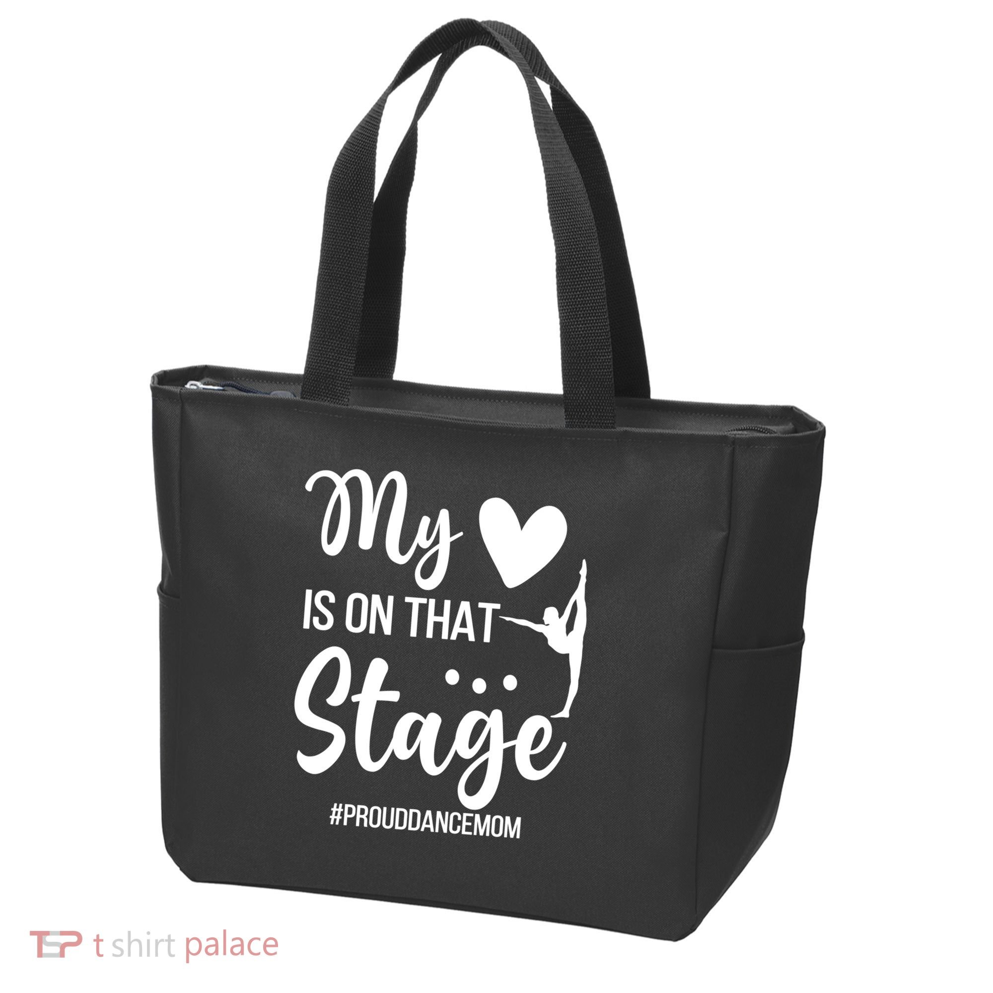 Proud Dance Mom Dance Mother Of A Dancer Mama Funny Gift Tote Bag