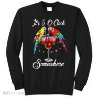 Parrots Drinking Margarita It's 5 O'clock Somewhere Sweatshirt thumb 0