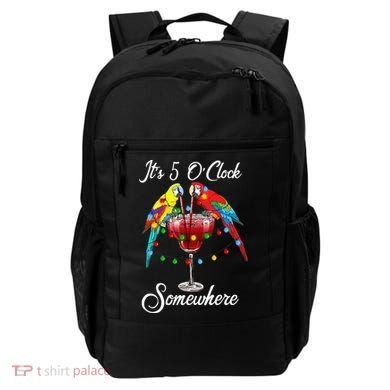 Parrots Drinking Margarita It's 5 O'clock Somewhere Backpack