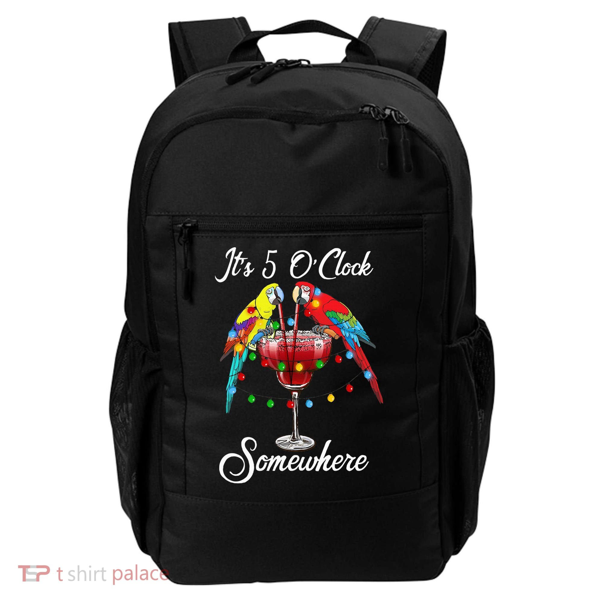 Parrots Drinking Margarita It's 5 O'clock Somewhere Backpack