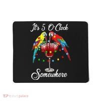 Parrots Drinking Margarita It's 5 O'clock Somewhere Mousepad thumb 0
