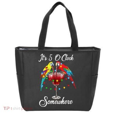 Parrots Drinking Margarita It's 5 O'clock Somewhere Tote Bag