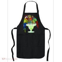 Parrots Drinking Margarita Hawaiian Vacation Birds Apron thumb 0