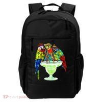 Parrots Drinking Margarita Hawaiian Vacation Birds Backpack thumb 0