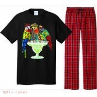 Parrots Drinking Margarita Hawaiian Vacation Birds Pajama Set thumb 0