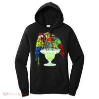 Parrots Drinking Margarita Hawaiian Vacation Birds Women's Hoodie thumb 0
