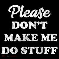 Please Don't Make Me Do Stuff Women's Hoodie thumb 2