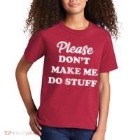 Please Don't Make Me Do Stuff Kids T-Shirt thumb 2