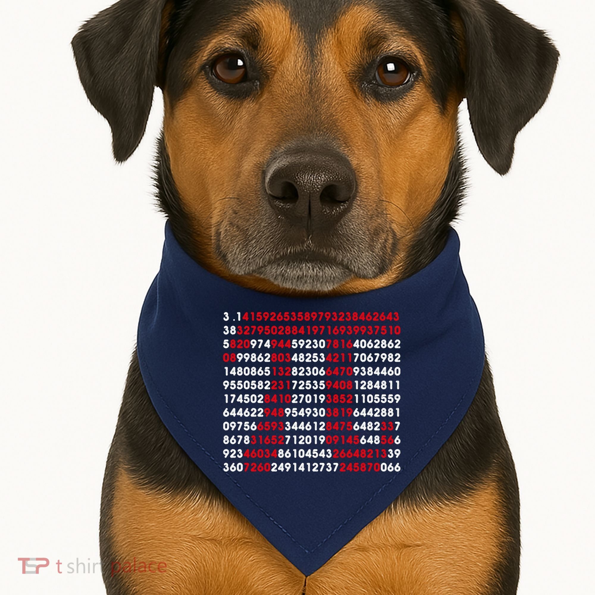Pi Day Merch Pi Day Math Jokes USA-Made Doggie Bandana