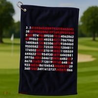 Pi Day Merch Pi Day Math Jokes Golf Towel thumb 1