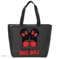 Polka Dot Messy Bun International Dots Day Teacher Happy Dot Day Gift Tote Bag thumb 0